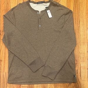Polo by Ralph Lauren Men's Long Sleeve Grey Heather.